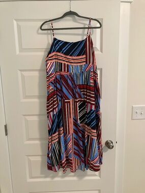 Red, White, & Blue spaghetti strap dress